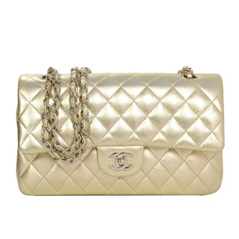 chanel quilted baf with gold metal chain trim|CHANEL Lambskin Quilted Metal Top Handle Flap Clutch With .